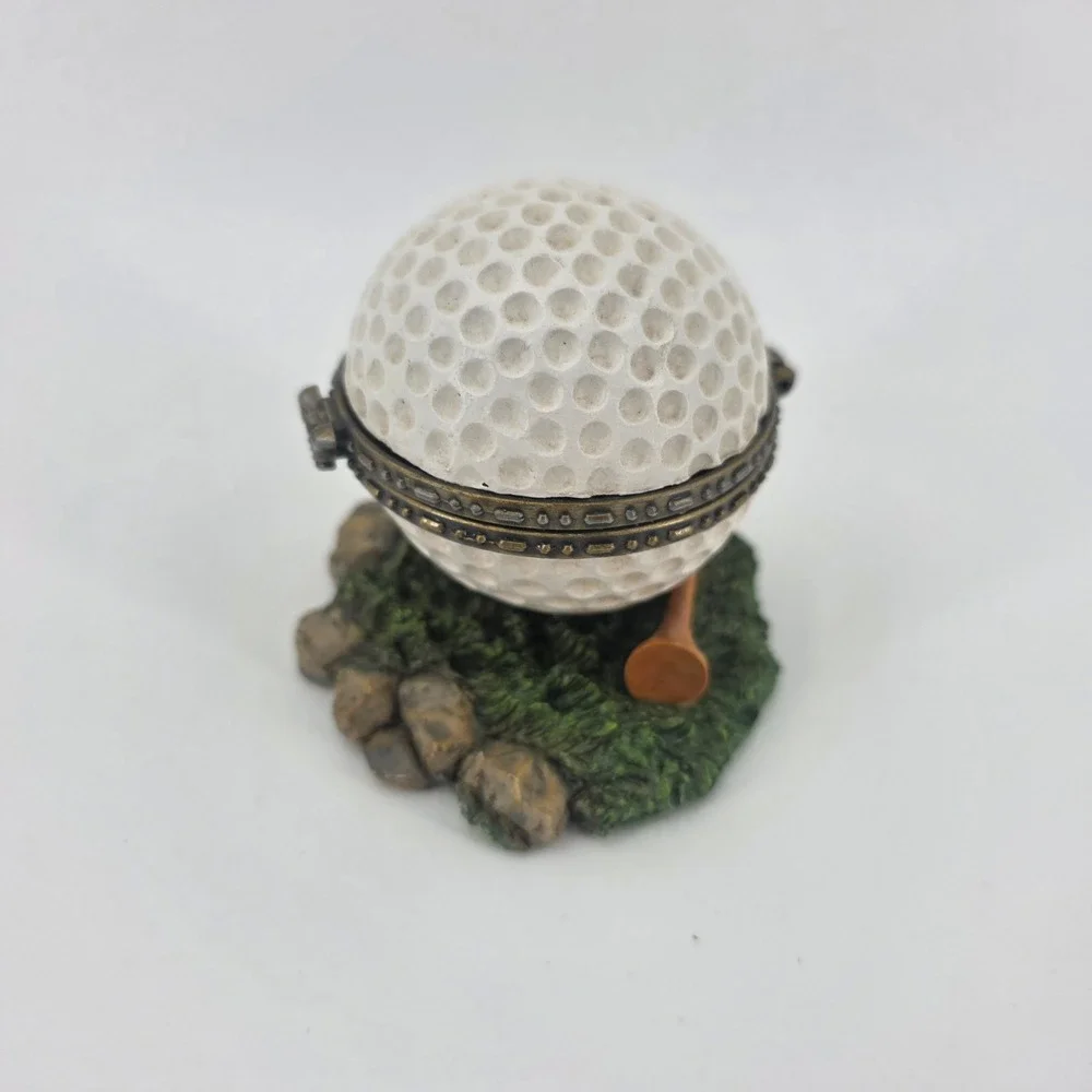 Country Club Classics Golf Ball Trinket Ring Box 1998 Character Collectibles